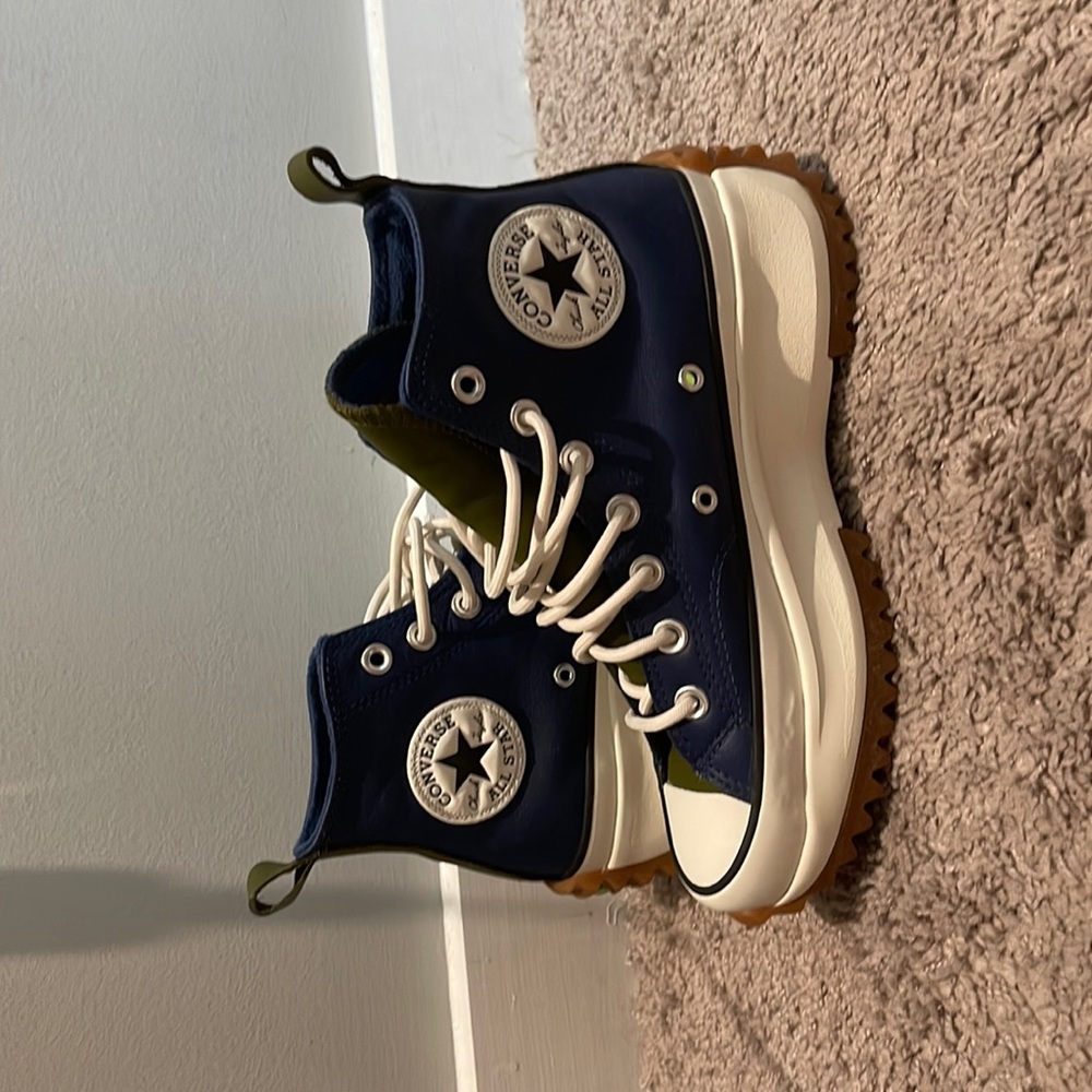 Leather converse run star hike